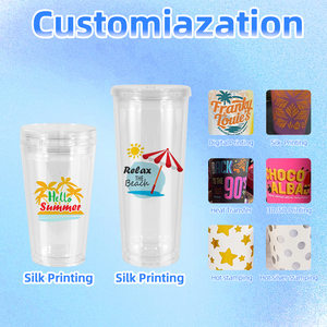 <span class=keywords><strong>Tumbler</strong></span> Akrilik Dinding Ganda Desain Baru Snow Globe Custom 16oz 24oz dengan Tutup <span class=keywords><strong>DIY</strong></span>, Sedotan, dan Penutup untuk Natal - Product Image 6