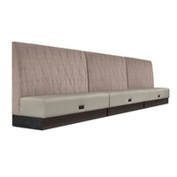 Banquette modulaire droite moderne, revêtement en tissu, pour hôtel, hall d'entrée, restaurant, ensemble de canapés commerciaux