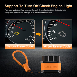 Lecteur de codes de panne de voiture sans fil abordable ELM327 25K80 OBD2 pour Android et iOS - Product Image 6