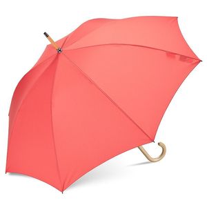 Parapluie de luxe personnalisé de 23 pouces en forme de J avec manche en bois, en pongee 210T, cadeau d'affaires avec design droit et impression de logo pour utilisation hôtelière - Product Image 5