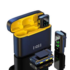 NUEVO J28 Micrófono Lavalier inalámbrico Grabación de <span class=keywords><strong>audio</strong></span> <span class=keywords><strong>y</strong></span> <span class=keywords><strong>video</strong></span> profesional Mini micrófono para teléfono <span class=keywords><strong>celular</strong></span> - Product Image 3