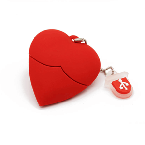 Kırmızı kalp Usb Flash sürücü 32gb sopa Usb Flash sürücü yumuşak kalp sürücü PVC kılıf 16GB Flash <span class=keywords><strong>Disk</strong></span> 2.0 8G özel Usb sopa - Product Image 4