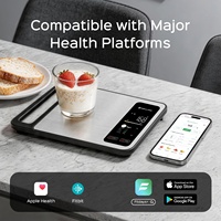 Báscula Digital de Alimentos de Acero Inoxidable con Asa Integrada para Colgar, Báscula de Cocina con Pantalla TFT a Color Vibrante, 5 kg