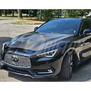 Capó de motor de fibra de carbono estilo Infiniti Q60 GTS - Product Image 4
