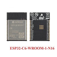 ESP32-C6-WROOM-1 N16 N8 N4 ESP32-C6-WROOM-1U ESP32-C6-MINI-1-H4 N4 2.4G Wi-Fi 6 Ble 5 modul nirkabel Wifi Zigbee 3.0 benang SPI