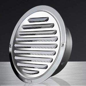 Système de CVC, <span class=keywords><strong>grille</strong></span> d'aération murale extérieure ronde en acier inoxydable et protection contre la pluie avec <span class=keywords><strong>grille</strong></span> de protection - Product Image 2