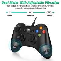 Controlador de Juego con Cable Todo en Uno para XBOX360/PC con Función de Vibración, Venta Directa de Fábrica para Computadora