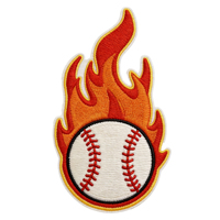 Patchs brodés en feutre thermocollants personnalisables et écologiques pour la décoration de vêtements sportifs (baseball, football, basketball) - Vente en gros