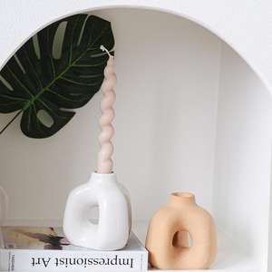 北欧北欧跨界陶瓷烛台用于芳香疗法家居装饰摆件B & B家具金属类型金属 - Product Image 2