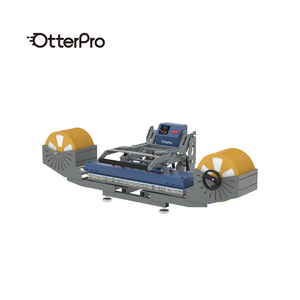 卸売OtterProセーシェルブルーランヤード熱転写機（給紙装置付き）25*100cmランヤード印刷フラットDTF熱転写機 - Product Image 1