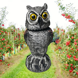 Señuelo de Búho de Plástico en Oferta - 360 °   Repelente de Aves con Cabezal Giratorio para Caza - Product Image 6