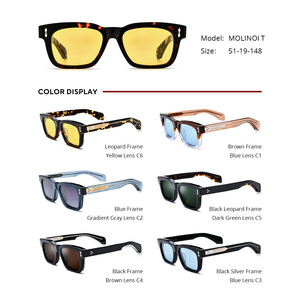 Gafas de Sol Cuadradas Retro sin Montura, Estilo G-Dragon <span class=keywords><strong>JMM</strong></span>, Polarizadas, Duraderas y Modernas para Hombre y Mujer, Ideales para Conducir - Product Image 3