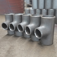 Pipa Stainless Steel Custom Equal Butt Weld Inch Straight SS304 Ss Ms, Butt Weld, Butt-Weld Panjang, AISI304, Reducing Alloy Tee