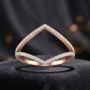 Anillo de Diamantes de Oro Amarillo para Mujer con Diamantes Cultivados en Laboratorio con Corte Triangular, Estilo de Compromiso de Lujo, Oro de 10K, 14K, 18K, Plata 925, 935 - Product Image 1