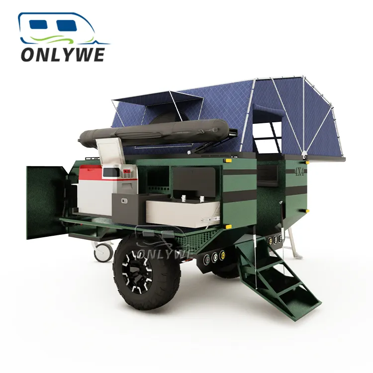 ONLYWE Offroad RV Camper Anhänger Camping und Reise Wohnmobil Falt wagen australischen Standard