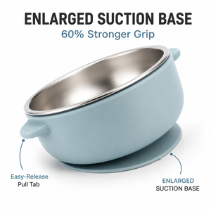 Bol à ventouse amovible en acier inoxydable 304 pour bébé, avec <span class=keywords><strong>base</strong></span> en silicone de qualité alimentaire et doubles poignées, 0-12 mois, sans BPA, vente en gros - Product Image 6