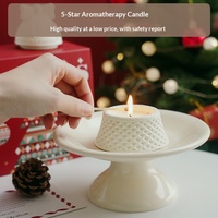 Coffret Cadeau de Noël Trois Pièces : Bougies Artisanales Parfumées en Cire de Soja Mélangée, Décorations Aromatiques, Cadeau Idéal pour Hôtesse, Chine