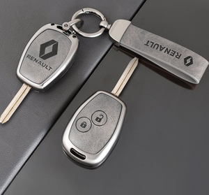 Coque de <span class=keywords><strong>protection</strong></span> pour clé de voiture <span class=keywords><strong>Renault</strong></span> Duster, 2 ou 3 boutons, en silicone, alliage de zinc et métal - Product Image 4