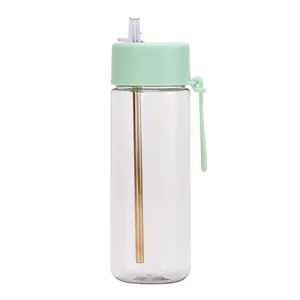High Quality Large Capacity Plastic Straw Cup Outdoor Portable Promotional Drinkware for Advertising and Gift Water Cup