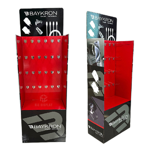 Các tông sàn móc hiển thị giá carton móc <span class=keywords><strong>PEG</strong></span> hộp hiển thị siêu thị POS <span class=keywords><strong>Pop</strong></span> giấy các tông hiển thị đứng với móc - Product Image 2