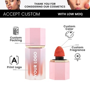 Nouveau 2026 Marque privée Maquillage <span class=keywords><strong>liquide</strong></span> scintillant à haute pigmentation Végan Teinte à lèvres brillante et <span class=keywords><strong>blush</strong></span> - Product Image 6