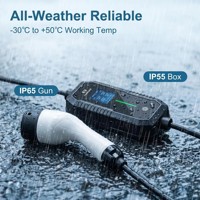 Chargeur EV portable personnalisé 3,5 kW 16A Type 2, chargeur de véhicule électrique professionnel, prise Schuko, RCD, OEM, usine, CE, RoHS