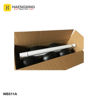 Poteau de signalisation en plastique Hengxing WB511A marron 850 mm en PE, barrière de sécurité pour chantier routier, avec chaîne et remplissage d'eau