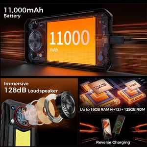Teléfono Inteligente Resistente Oukitel 4+128GB T615 Android 15 con Linterna, Altavoz Potente, 11000mAh, Pantalla de 6.52 Pulgadas, Modelo WP53S - Product Image 3