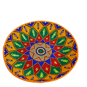 Original Moroccan Bowl Shaped Eco-Friendly Multifunction <b>Woven</b> Palm Leaves High Quality EXXOT DESIGN Storage <b>Basket</b> - Product Image 1