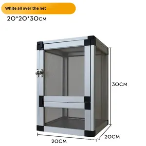 Grande cage conteneur pour reptiles ultra-pliable avec motif solide, enclos de serpent respirant, caméléon et habitat de cage de reproduction - Product Image 4