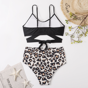 Traje de Baño Bikini de Dos Piezas Estampado, 34 Estilos Opcionales, con Tirantes, Espalda Descubierta, Cruzado, Sexy, Talla Grande para Mujer - Product Image 5