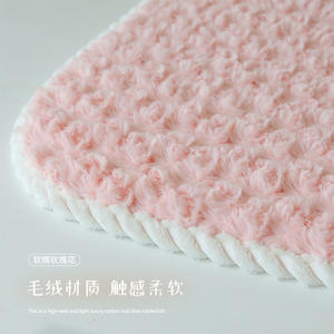 Cojín de Asiento Redondo de Terciopelo Rosa SKHair-Free, Almohadilla Gruesa para Glúteos, para Oficina, Hogar, Estudiantes, Verano 2025 - Product Image 4