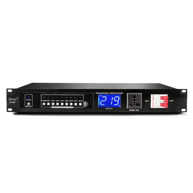 OEM W-800 Professional Audio 8-Channel With Independent Switch Central Control Power Sequencer