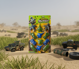 Set di giocattoli militari Wichern, blocchi di costruzione in plastica per bambini dai 5 ai 7 anni, tema trasporti unisex - Product Image 2