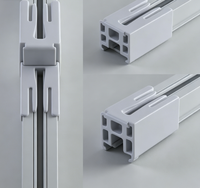 Connecteur de rail de rideau détachable à clipser, raccord de rail de rideau facile à assembler