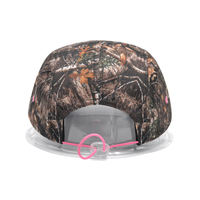 Casquette de running et de loisirs en nylon, personnalisée, imperméable, 57 cm, profil bas, brodée, motif camouflage Real Tree, 5 panneaux, style Dad Hat et Trucker, pour l'extérieur