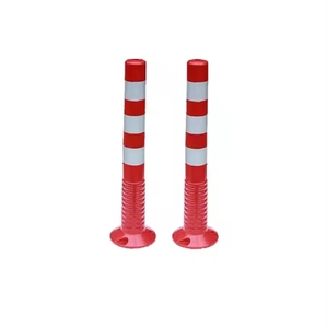 Đường bên nhựa blinding mùa xuân bollard PU giao thông cực cảnh báo bài - Product Image 2