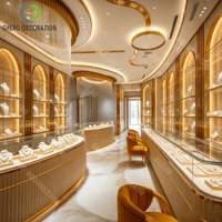 Hochwertige Edelstahl-Vitrine mit Gehärtetem Glas und LED-Beleuchtung, Abschließbarer Schrank, Luxuriöse Einzelhandelsauslage