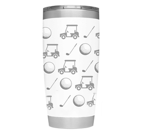 20oz Stainless Steel <b>Golf</b> Tumbler Laser Engraved Custom Logo Coffee <b>Mugs</b> - Product Image 1