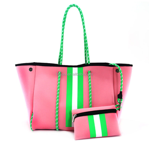 Bolso de punto informal a cuadros rosa y verde para mujer, a la <span class=keywords><strong>moda</strong></span> para todas las estaciones, bolsos de compras a cuadros, bolsos de hombro - Product Image 5