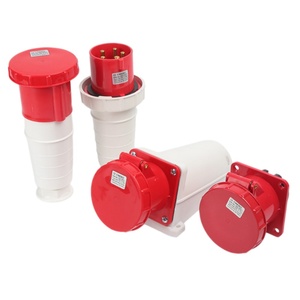 <span class=keywords><strong>Conector</strong></span> Industrial Aeroespacial, Enchufe de Aviación de 3 y 4 Núcleos, 5 Orificios, IP67, Impermeable, 32A, 16, Trifásico, <span class=keywords><strong>Macho</strong></span> y Hembra - Product Image 1