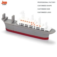 Memoria USB Personalizada Profesional, Modelo de Mini Barco Crucero, Pendrive, Regalos Promocionales Empresariales