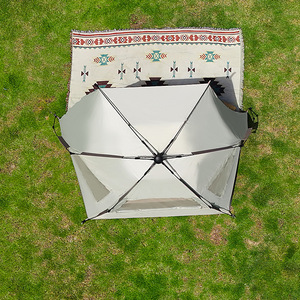 Tente de plage pliable d'extérieur, portable, automatique, à installation rapide, pour <span class=keywords><strong>camping</strong></span>, pique-niques, séjours de nuit, utilisation en intérieur, <span class=keywords><strong>2</strong></span> <span class=keywords><strong>personnes</strong></span>, quatre saisons - Product Image 3