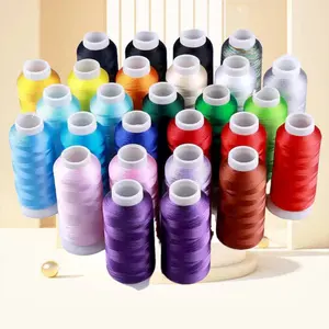 120d/2 Polyester Embroidery 40WT Thread 5000Y hilos poliester bordado for Industrial embroidery machines 5000 meter