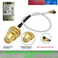 Câble adaptateur OEM IPEX vers SMA à filetage externe et trou interne, modèle 202001102, pour connexion de routeur WiFi/GSM/GPS/module 4G