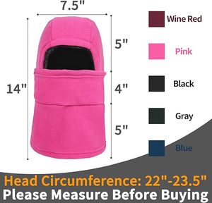 Tùy chỉnh trượt tuyết mặt nạ mùa đông Balaclava Windproof trùm đầu có thể điều chỉnh cổ gaiter full mặt nạ - Product Image 4