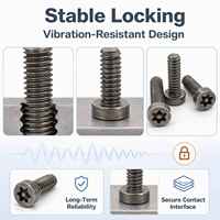 Vis à épaule Torx de sécurité en zinc noir, anti-effraction, conforme à la norme ISO, pour instruments de précision – Spécialiste des fixations