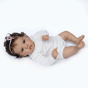 <span class=keywords><strong>Muñeca</strong></span> Bebé Reborn de <span class=keywords><strong>Silicona</strong></span> <span class=keywords><strong>Barata</strong></span> de 22 Pulgadas, Saskia, <span class=keywords><strong>Muñeca</strong></span> Realista de Vinilo de Cuerpo Completo para Niñas, 55 cm - Product Image 5