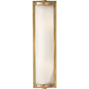 Candelabro de pared cilíndrico de cristal blanco para baño, luz de pared moderna para interiores