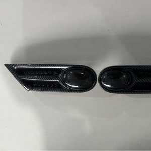 Luces de guardabarros mini 63137260203 63137260204 de fibra de carbono ABS negro piano, repuesto para BMW R55 R59 - Product Image 1